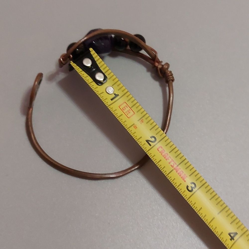 Artisan Solid Copper With Amethyst And Other Natu… - image 5